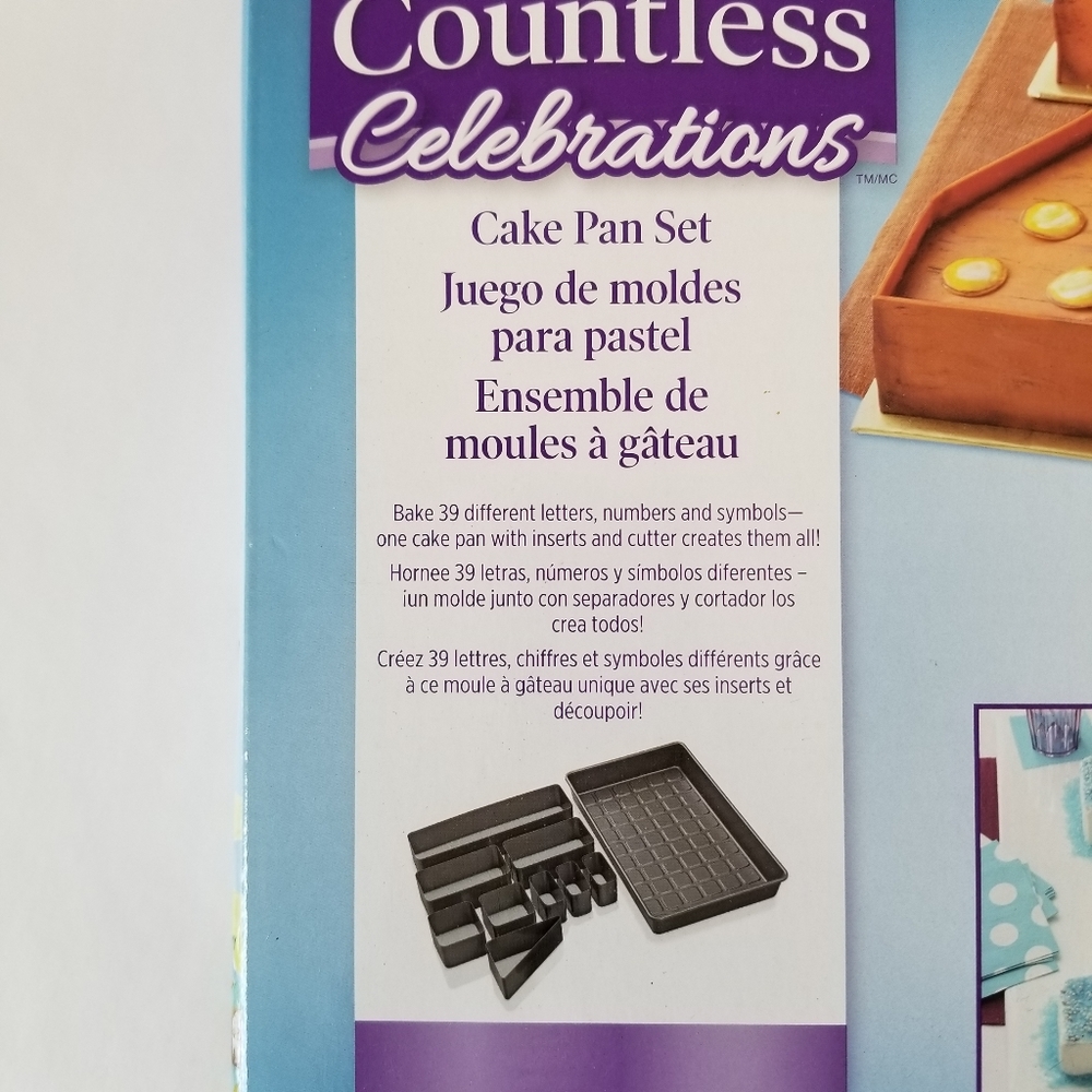 Cake Pan Set Numbers, Letters & Simbols - Picture 2 of 13